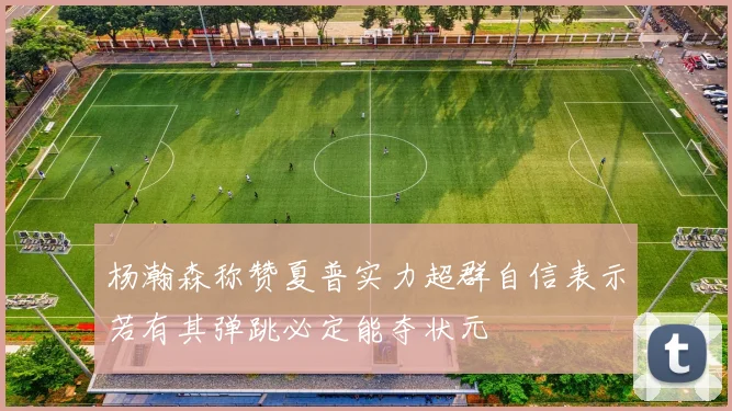 杨瀚森称赞夏普实力超群自信表示若有其弹跳必定能夺状元